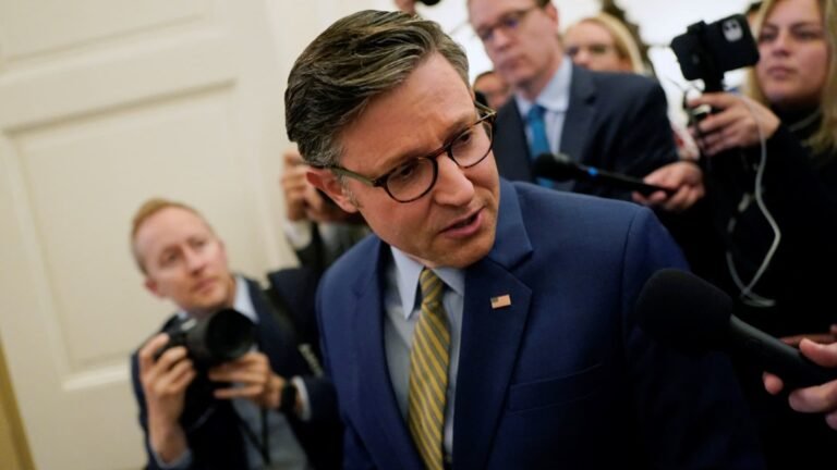 House Speaker Johnson downplays deficit concerns over House budget bill