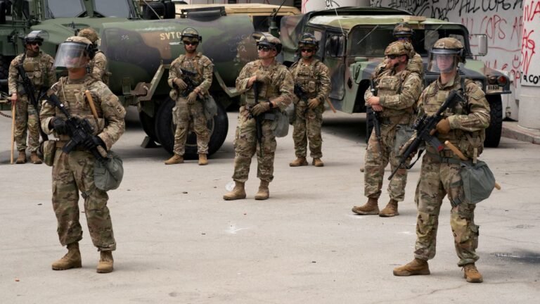 California seeks bar on troops in LA