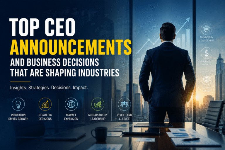 CEO News, Business Leadership, CEO Announcements, Industry Trends, Business Strategy